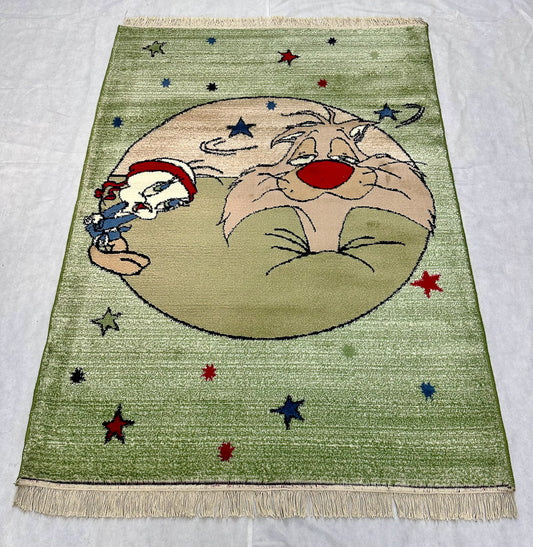 Playful Multi-Color Persian Area Rug - 4.5 ft x 6.5 ft - 500 Reeds - Farsh Aryan 10