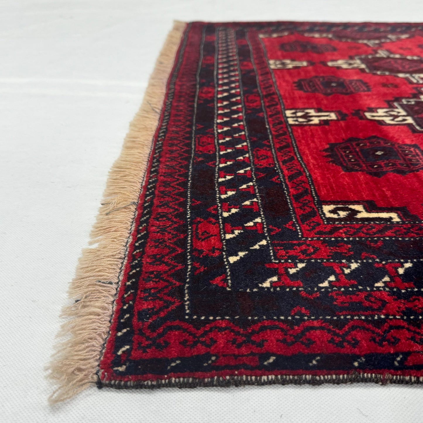 Handmade Afghan Wool Rug - 4 ft x 5.5 ft | Baluchi Aqsi Design | Elegant, Durable, Eco-Friendly Luxury