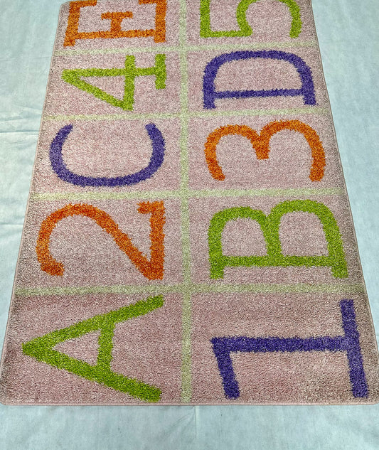 Playful Light Pink Vonaldi Shaggy Area Rug - 4 ft x 6 ft - Persian Collection