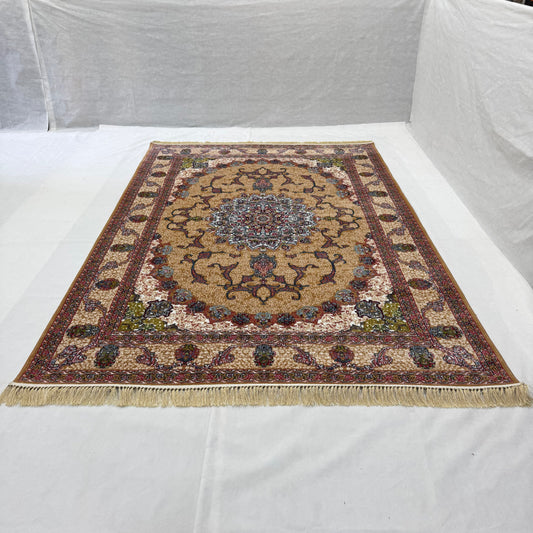 7ft x 10ft Persian Rug - Farsh e Nab, 500 Reeds, Acrylic & Polyester - Elegant and Durable