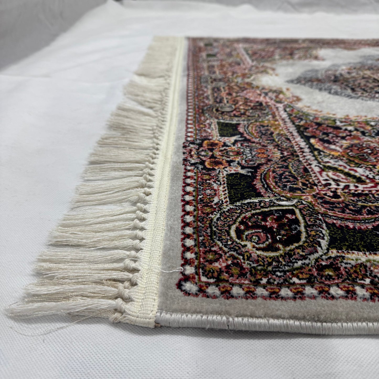 4 ft x 6 ft Persian Rug - Farsh e Shamiran | 700 Reeds | Luxurious, Machine-Made | Elegant Burgundy & Ivory Design | Durable, Easy Maintenance, Eco-Friendly | Made in Iran