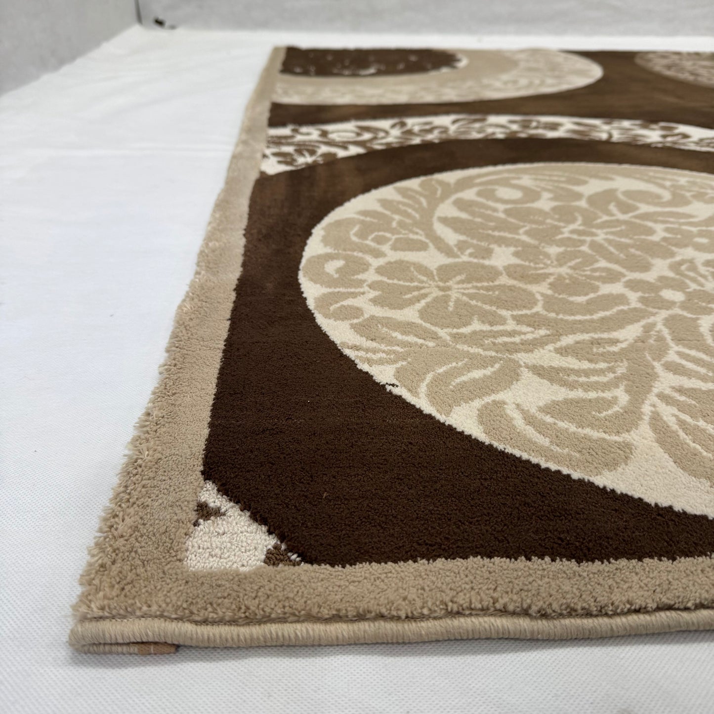 7ft x 10ft Persian Rug - Gol Bidgol Design, 700 Reeds, Acrylic & Polyester, Elegant Circles