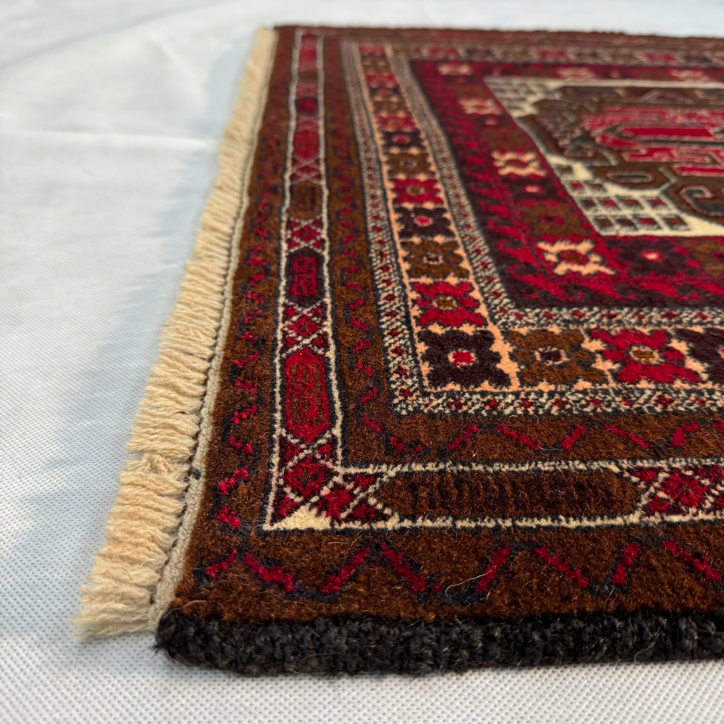 Exquisite 3 ft x 5 ft Handmade Baluchi Rug - Rich Colors & Intricate Geometric Patterns