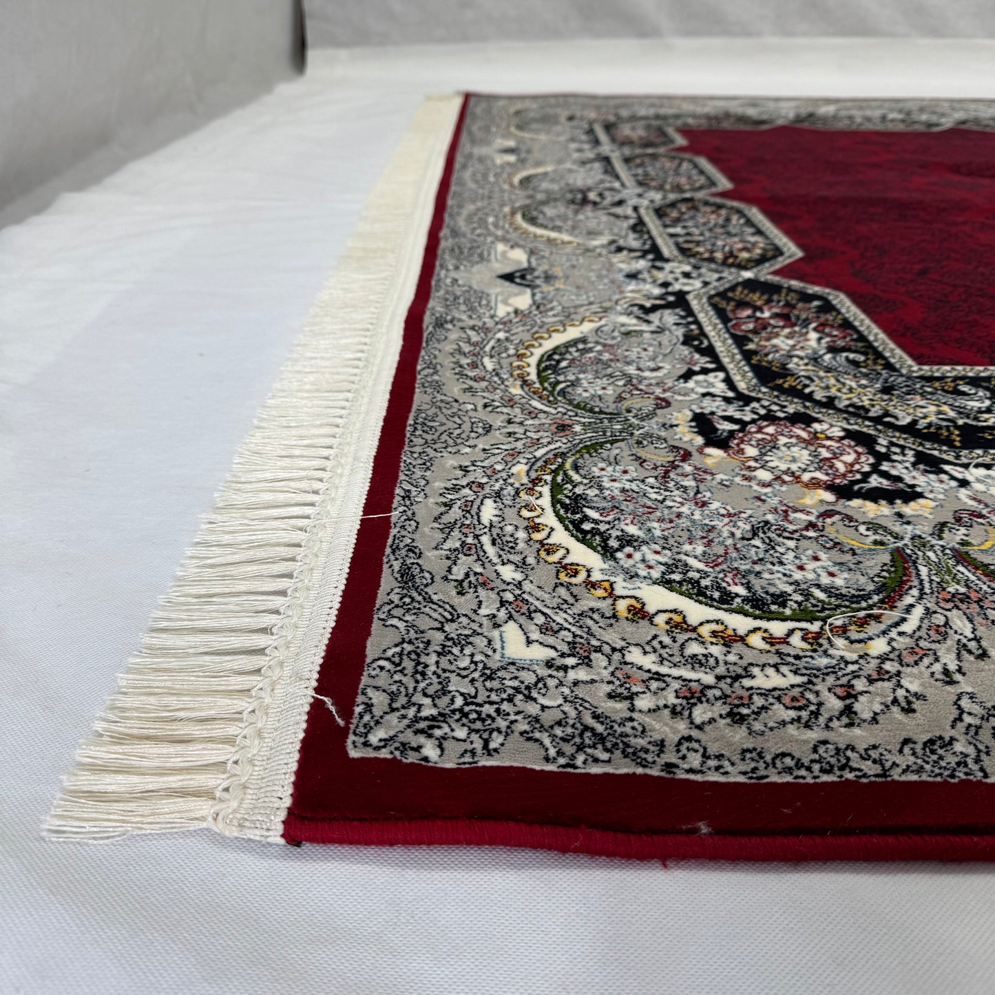 7ft x 10ft Persian Rug - Farsh e Nagin Chaman - 1000 Reeds - Red, Luxurious & Durable