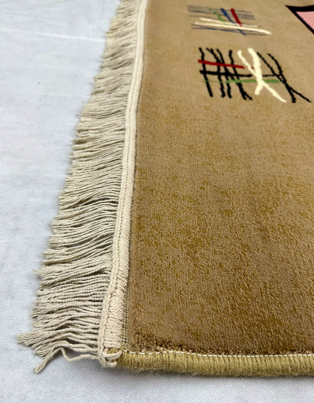 Elegant Light Brown Persian Area Rug - 4.5 ft x 6.5 ft - 500 Reeds - Farsh Aryan 6