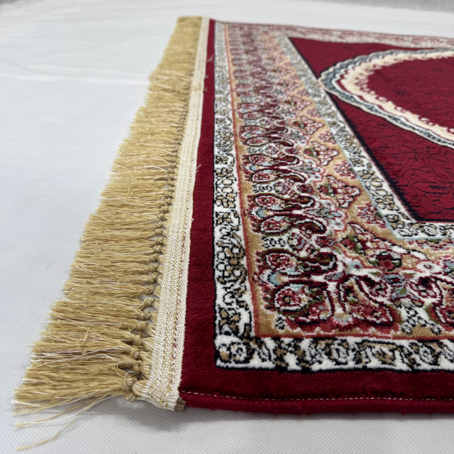 : 5ft x 8ft Persian Rug - Farsh e Nab | 500 Reeds | Luxurious, Machine-Made | Elegant Burgundy & Gold Design | Durable, Easy Maintenance, Eco-Friendly | Made in Iran