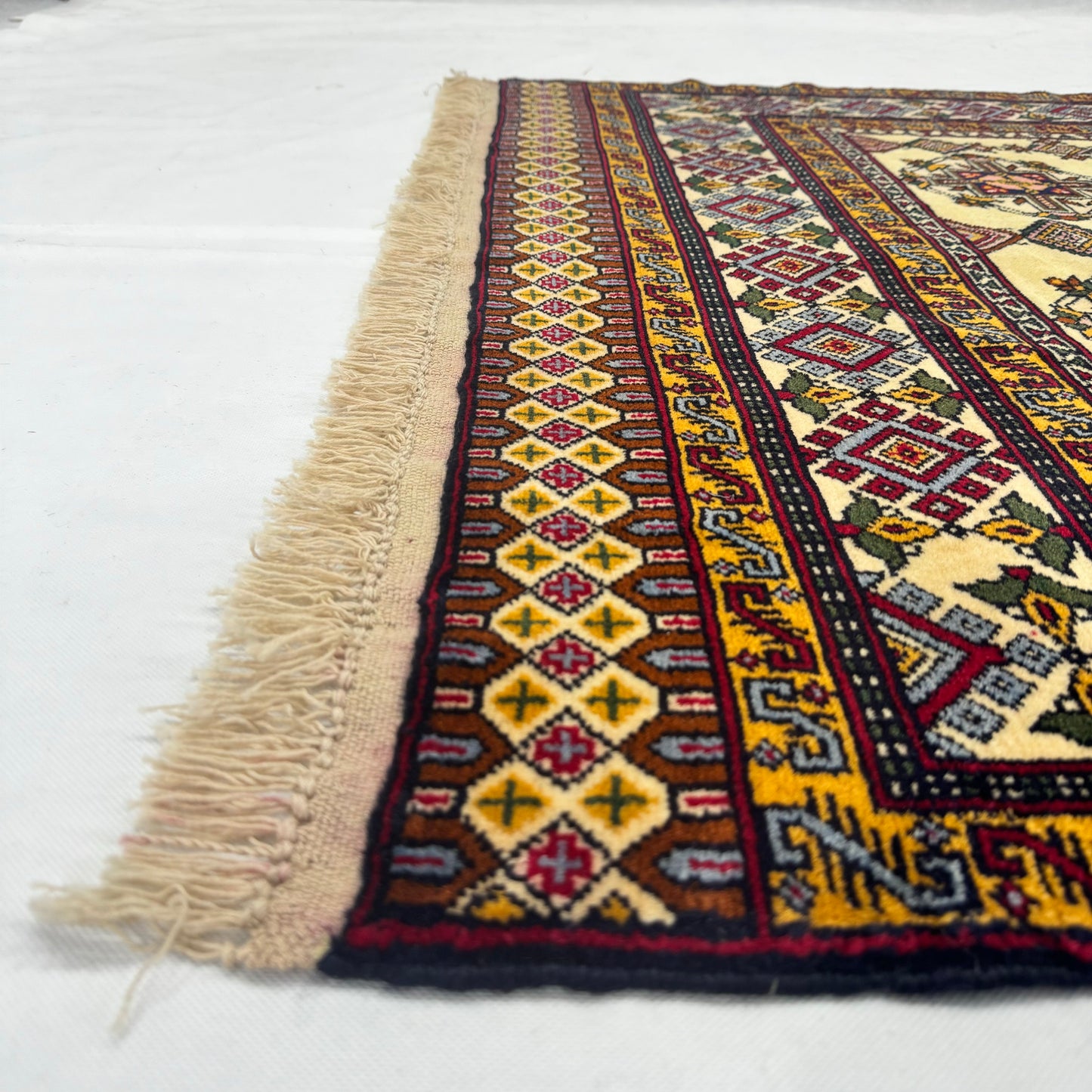 Handmade Afghan Wool Rug - 4 ft x 6 ft | Baluchi Aqsi Design | Elegant, Durable, Eco-Friendly Luxury