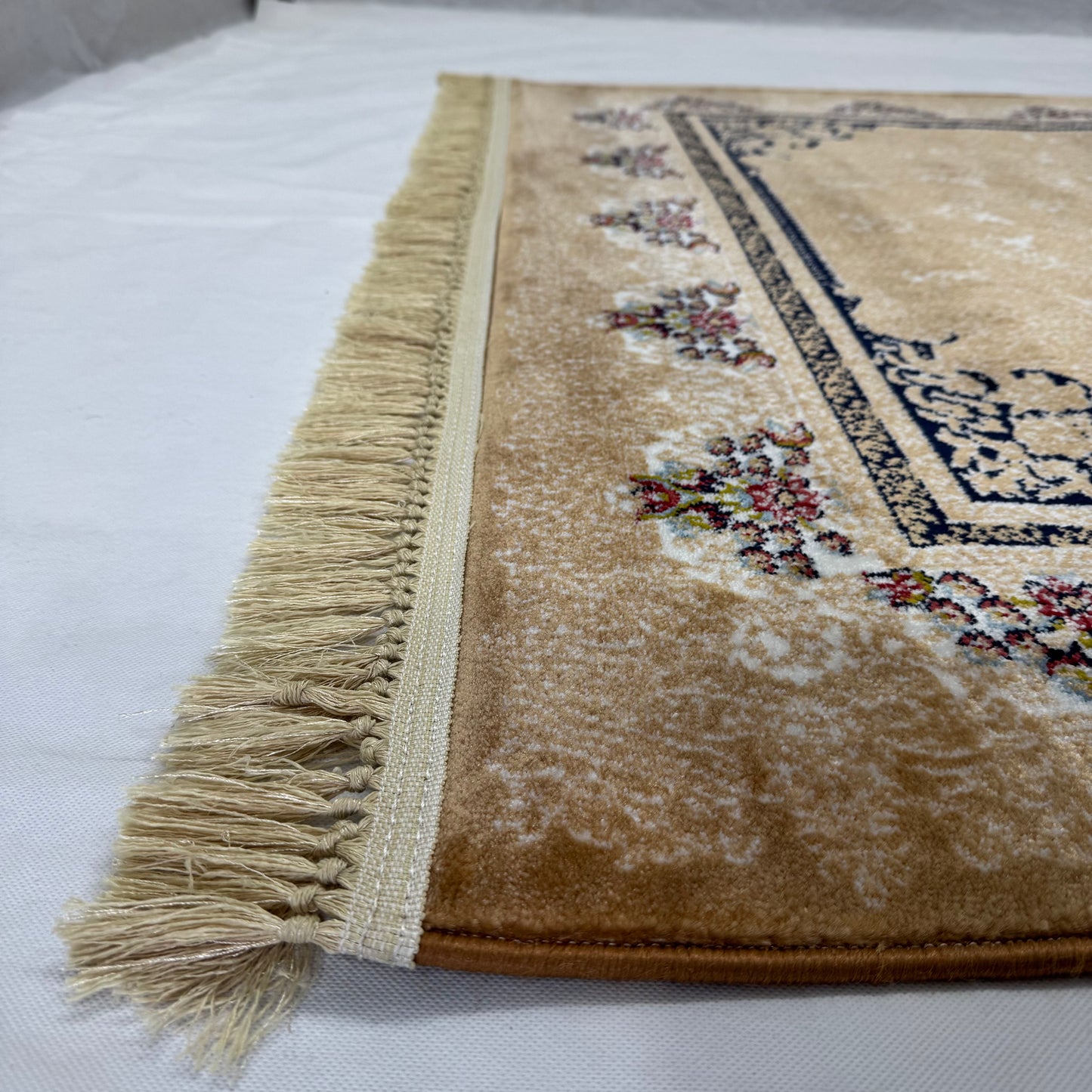 5ft x 8ft Persian Rug - Farsh e Nab | 500 Reeds | Luxurious, Machine-Made | Elegant Gold & Burgundy Design | Durable, Easy Maintenance, Eco-Friendly | Made in Iran