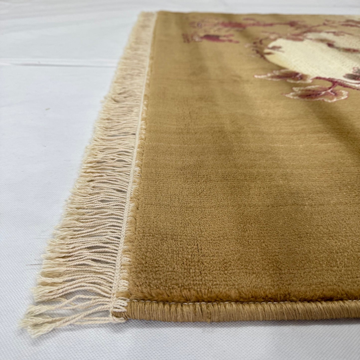 5ft x 8ft Persian Rug - Farsh e Nab | 500 Reeds | Luxurious, Machine-Made | Elegant Gold & Burgundy Floral Design | Durable, Easy Maintenance, Eco-Friendly | Made in Iran