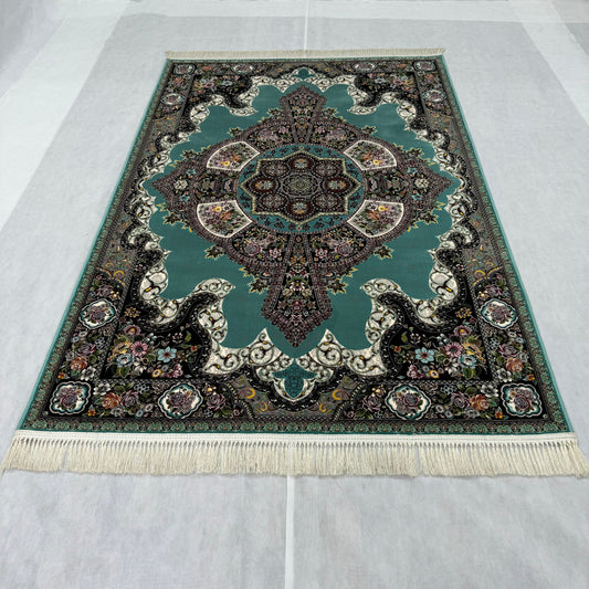 5 ft x 8 ft Area Rug - Persian 1200 Reeds - Farsh Kilim Mojalal 7 - Tortoise - Luxurious Persian Elegance for Your Home