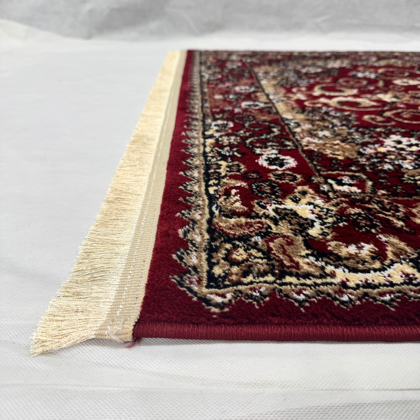 Turkish Rug – Crimson Majesty Collection – Deep Red Luxury