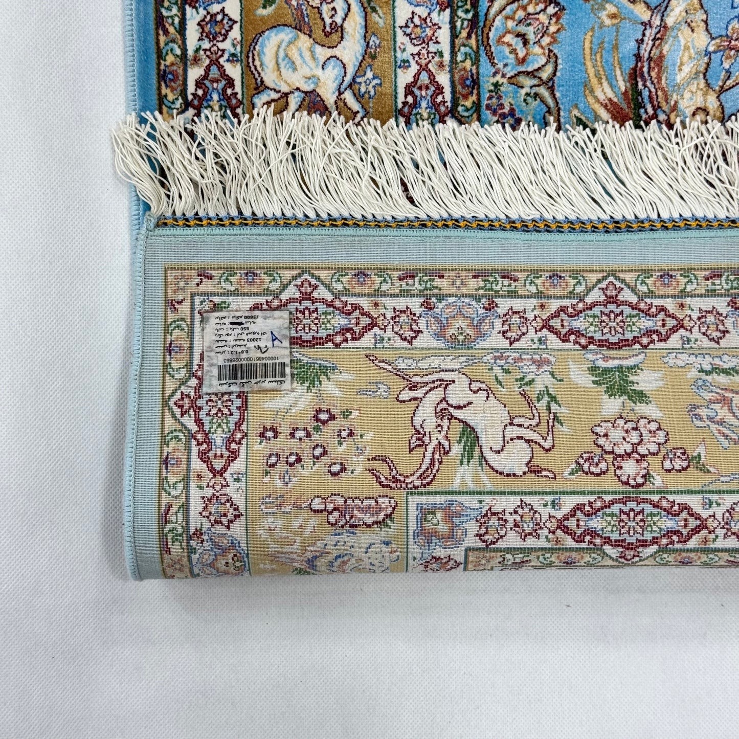 Persian Silk Abresham Bird & Floral Rug 2.5 ft x 4 ft | 1600 Reed