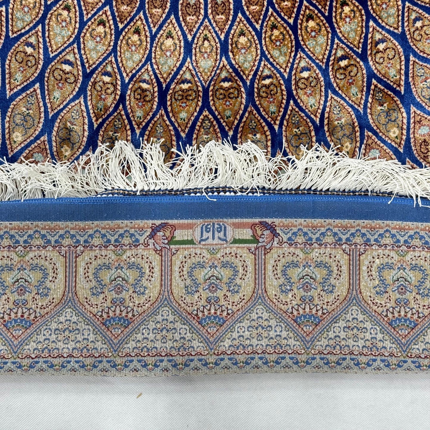 Persian Silk Medallion Rug 4 ft x 6 ft | 1600 Reed Pure Silk Abresham