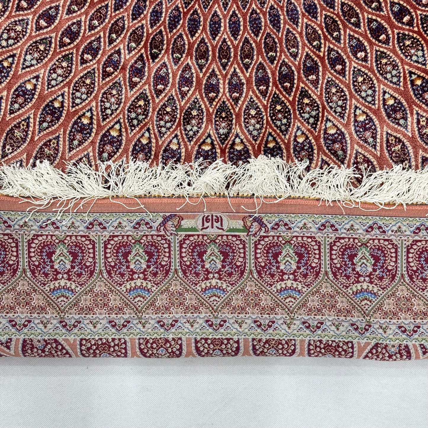 Persian Silk Medallion Rug 4 ft x 6 ft | Pure Silk Abresham | 1600 Reed