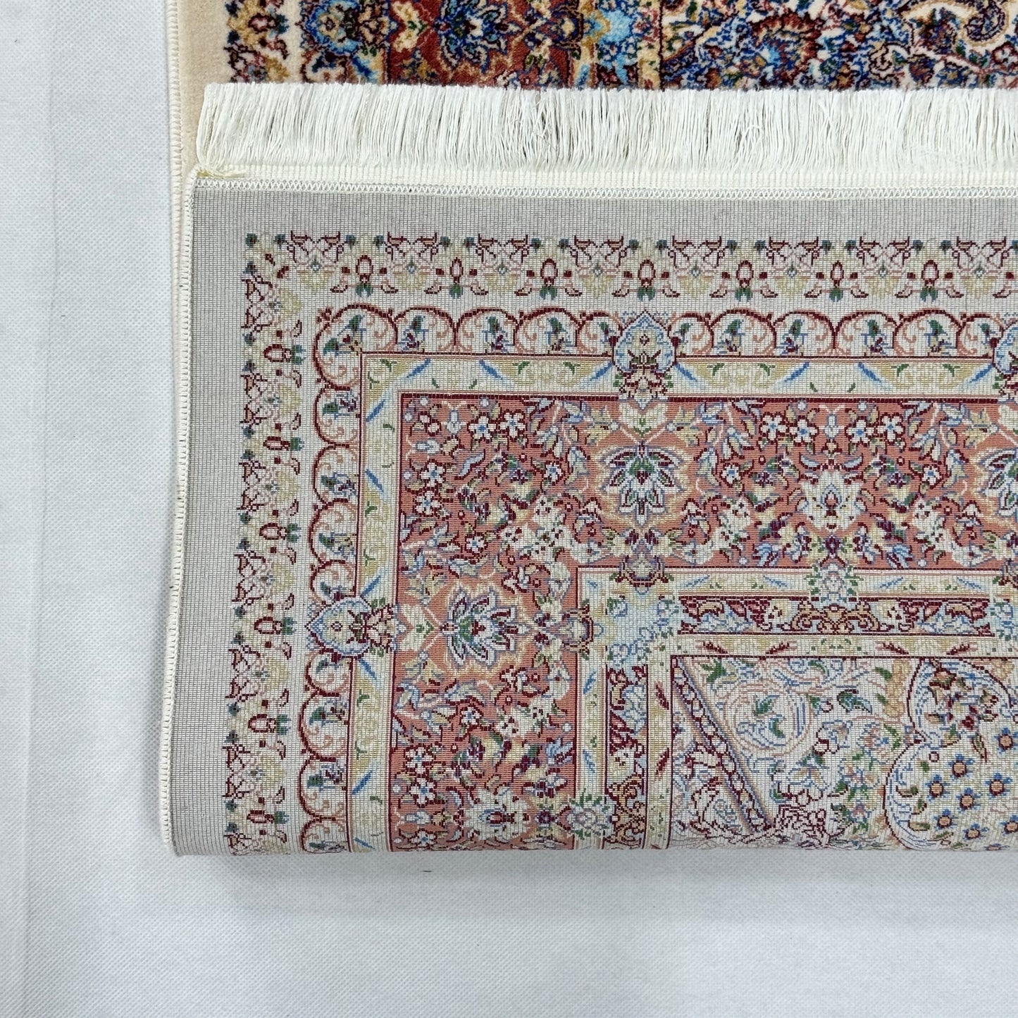 Persian Silk Abresham Rug 4 ft x 6 ft | 1600 Reed Machine-Made Iran
