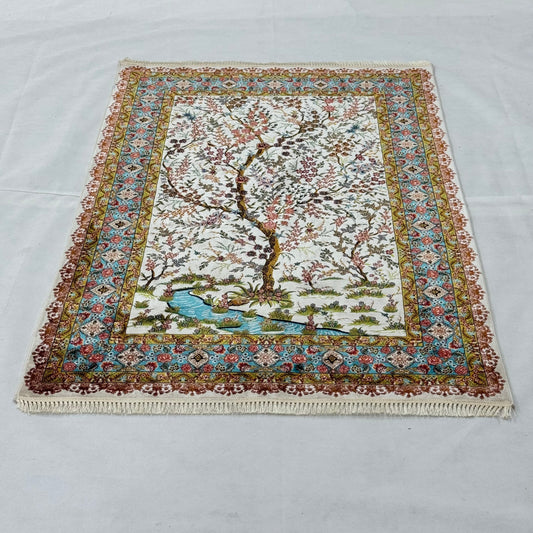 Persian Silk Tree of Life Rug 3 ft x 5 ft | 1600 Reeds