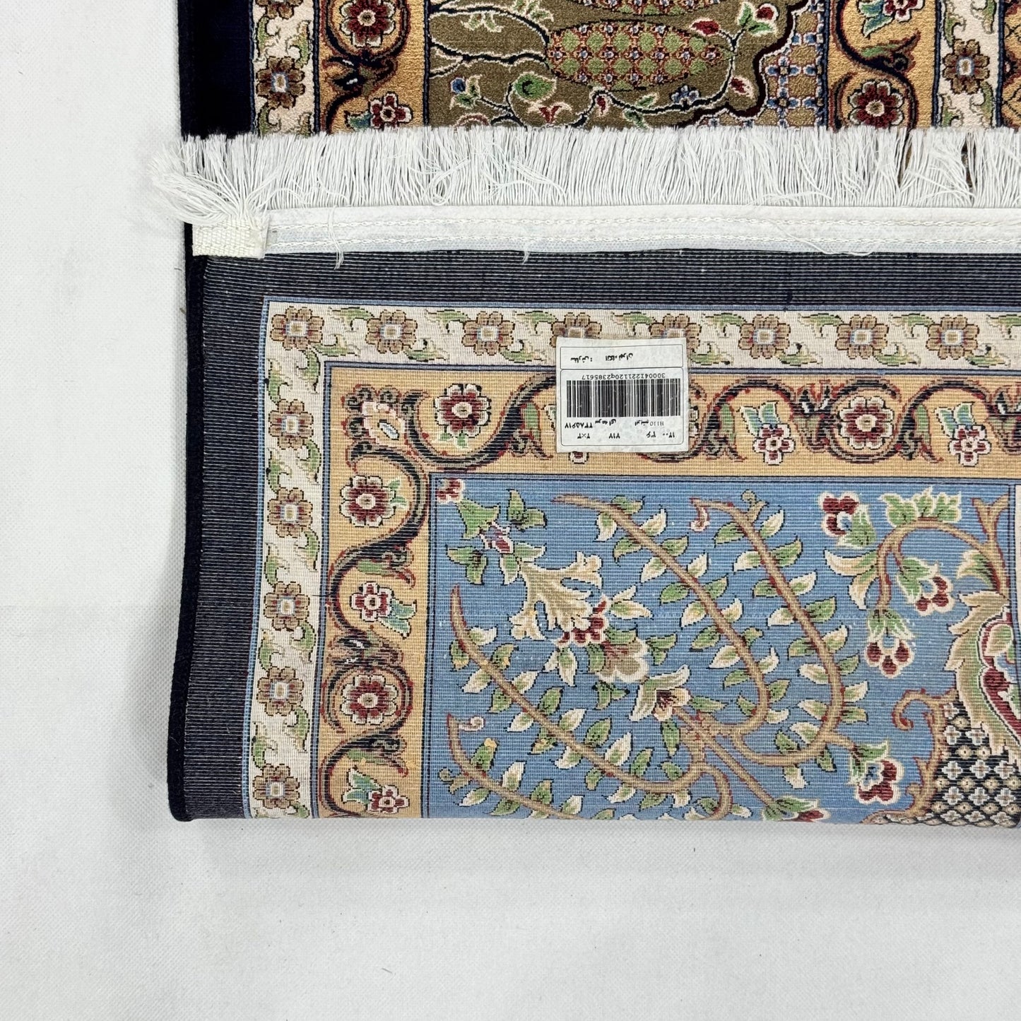 Persian Khamseh Garden Panel Pure Silk Abresham Rug 7 ft x 10 ft | 1600