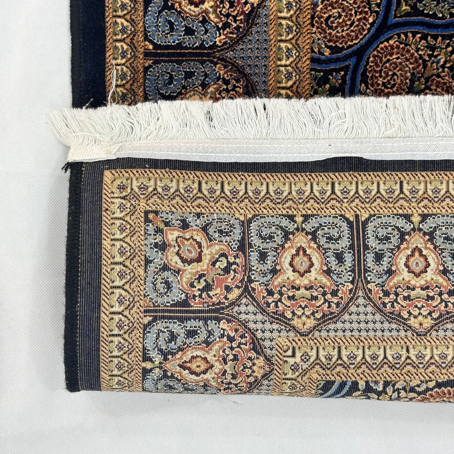 Persian Silk Medallion Rug 4 ft x 6 ft | 1600 Reed Pure Silk Abresham