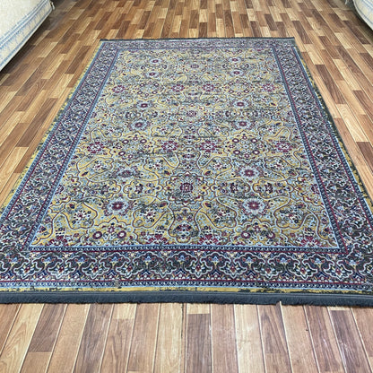 Luxurious 7 ft x 10 ft Persian Area Rug - Mahromah 10 - Dark Yellow and Grey - Superior Comfort & Elegant Style Accent