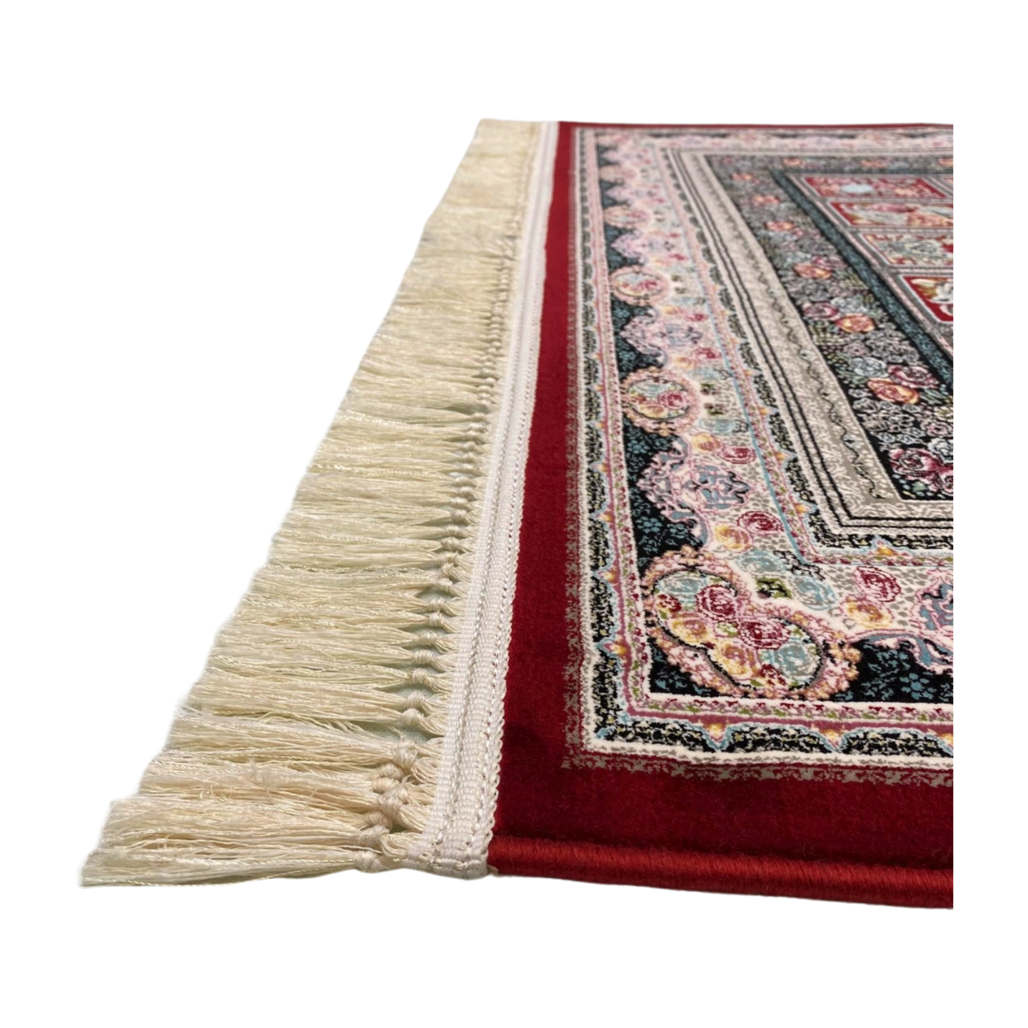 4 ft x 6 ft Area Rug - Persian 1200 Reeds - Farsh Kilim Mojalal 7 - Red Wine - Luxurious Persian Elegance for Your Home