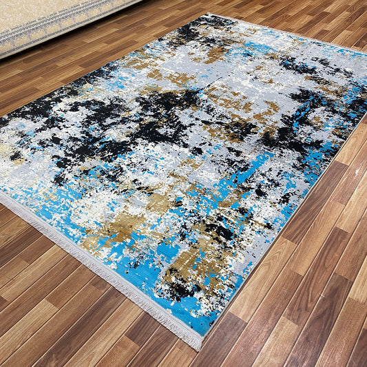 Modern 7 ft x 10 ft Persian Area Rug - Mahromah 12 - Multi Colors - Superior Comfort & Contemporary Style Accent Rug