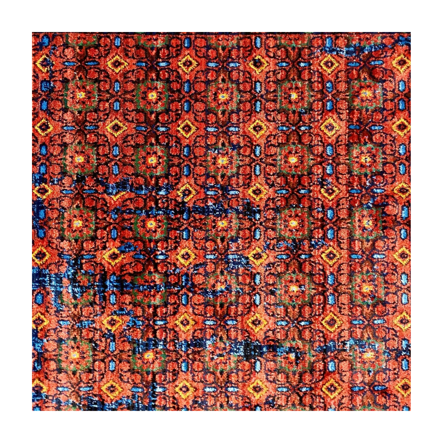 Elevate Your Space with Persian Baluchi 12 Area Rug - 3ft x 5ft - Red Wine and Blue Harmony