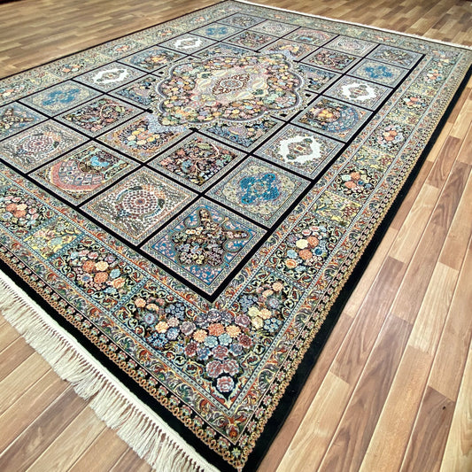 10 ft x 13 ft - Area Rug - 700 Reeds - 1 - Multi Colors - Premium Limited Edition Persian Rug