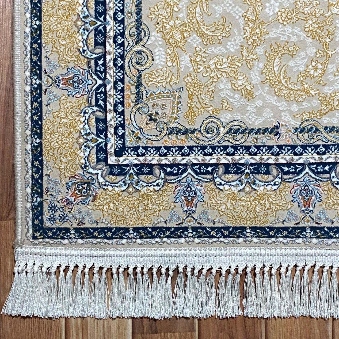 3 ft x 13 ft - Runner - Persian 1200 Reeds - Gul Nafis Kashan 1 - Beige and Multi Colors