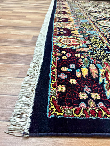 10 ft x 13 ft - Area Rug - Persian 500 Reeds - Shahkar 1 - D. Blue and Multi Colors