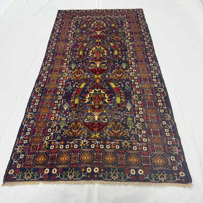 4 ft x 8 ft Afghan Handmade Wool Rug - Sultani Guldan Design, Rich Colors, Durable, Eco-Friendly Luxury