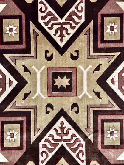 8 ft x 11 ft - Area Rug - Persian SIlky - Pierre Cardian 1 - Brown and Beige