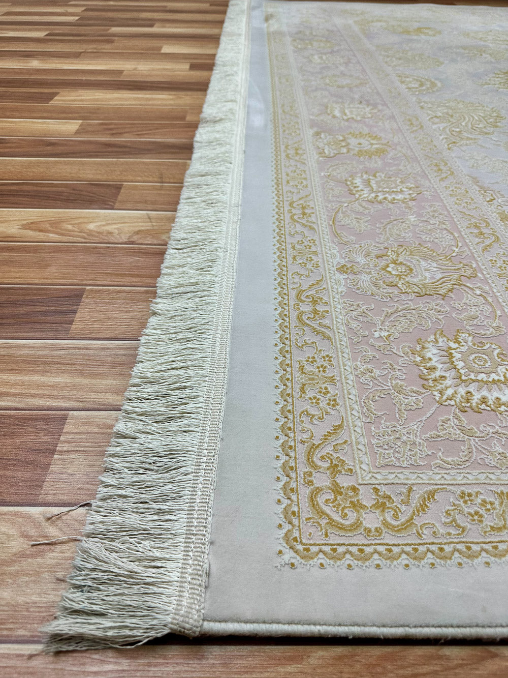 8 ft x 11 ft - Area Rug - Persian 1500 Reeds - Farsh Kakh 1 - Beige and L. Pink