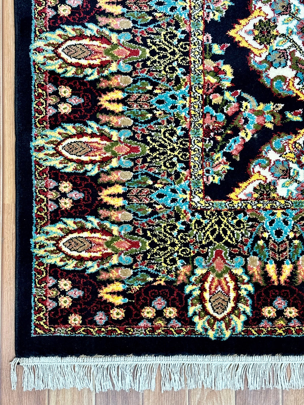 7 ft x 10 ft - Persian 500 Reeds - Shahkar 1 - D. Blue and Multi Colors