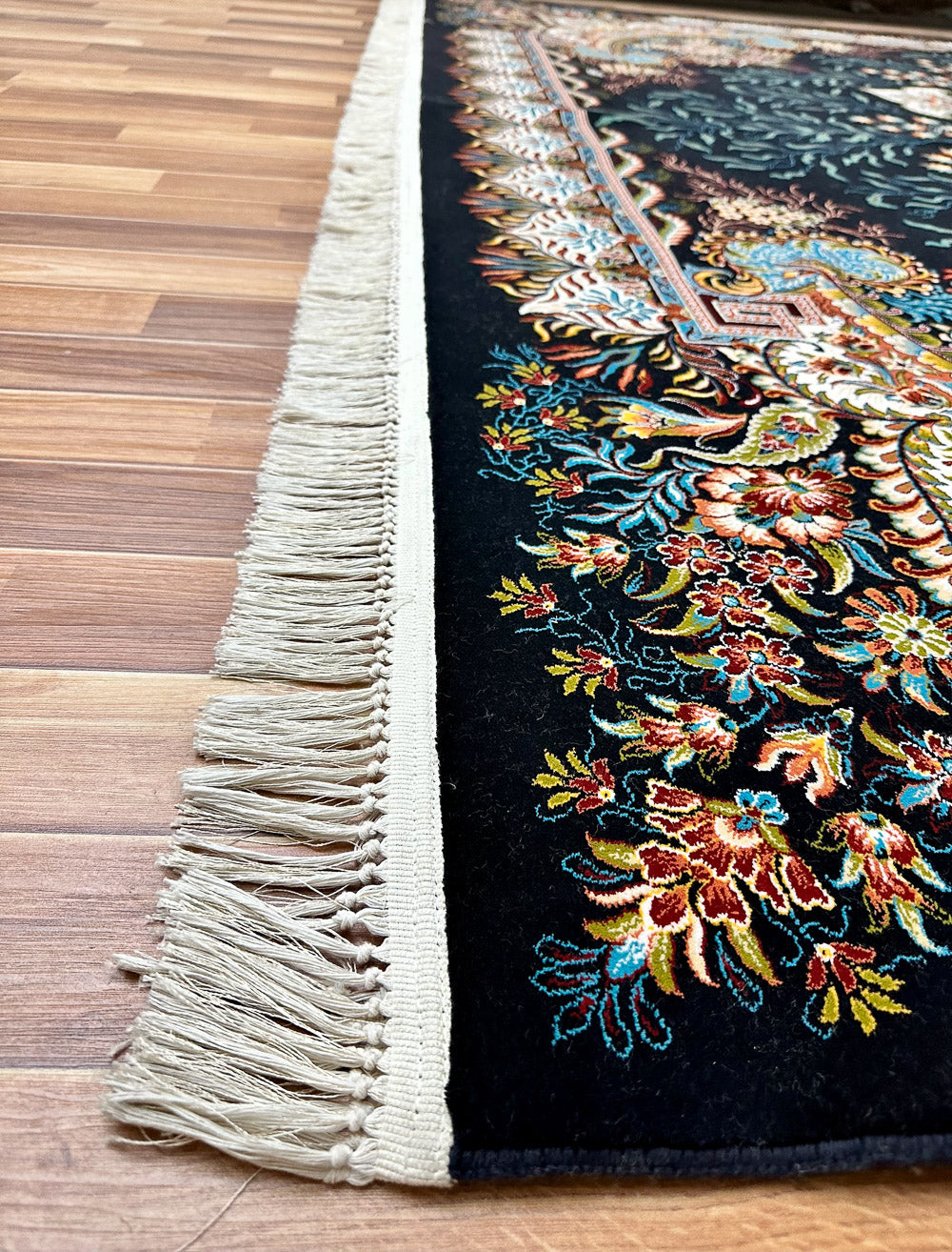 10 ft x 13 ft - Area Rug - Persian 1000 Reeds - Sanaa 1 - D. Blue and Multi Colors