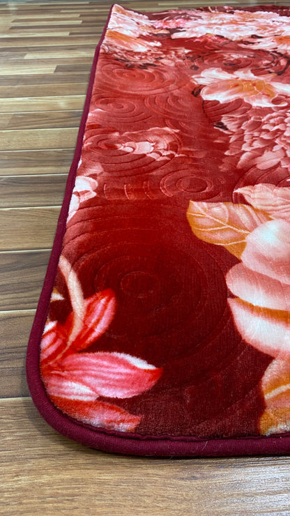 6 ft x 8 ft - Area Rug - Chinese - L X 1 - Red Wine