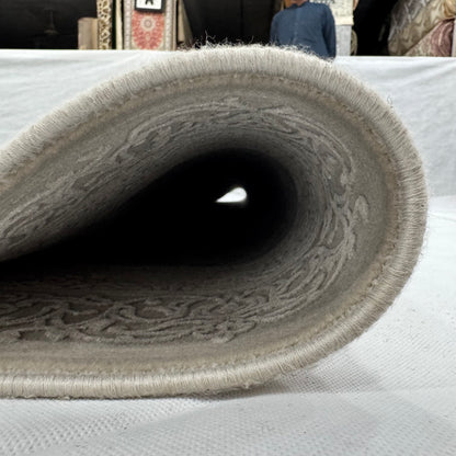 Persian Beheshti Rug – Bamboo Silk – 10×13 ft – 1500 Reeds – Taupe Ivory