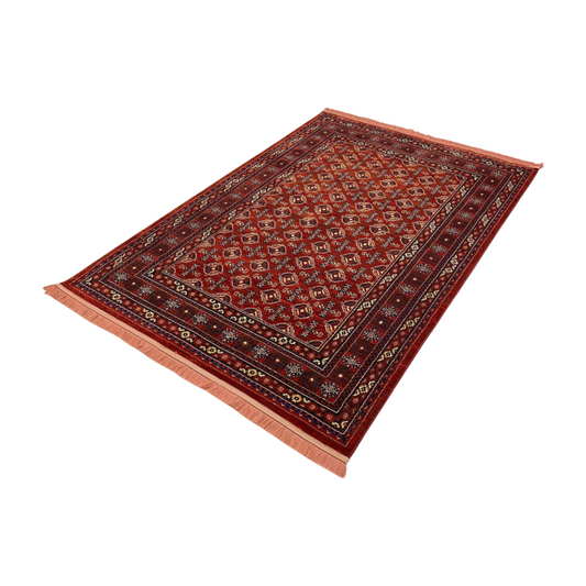 Enrich Your Space with Persian Baluchi 1 Area Rug - 5ft x 8ft - Rich Red Wine