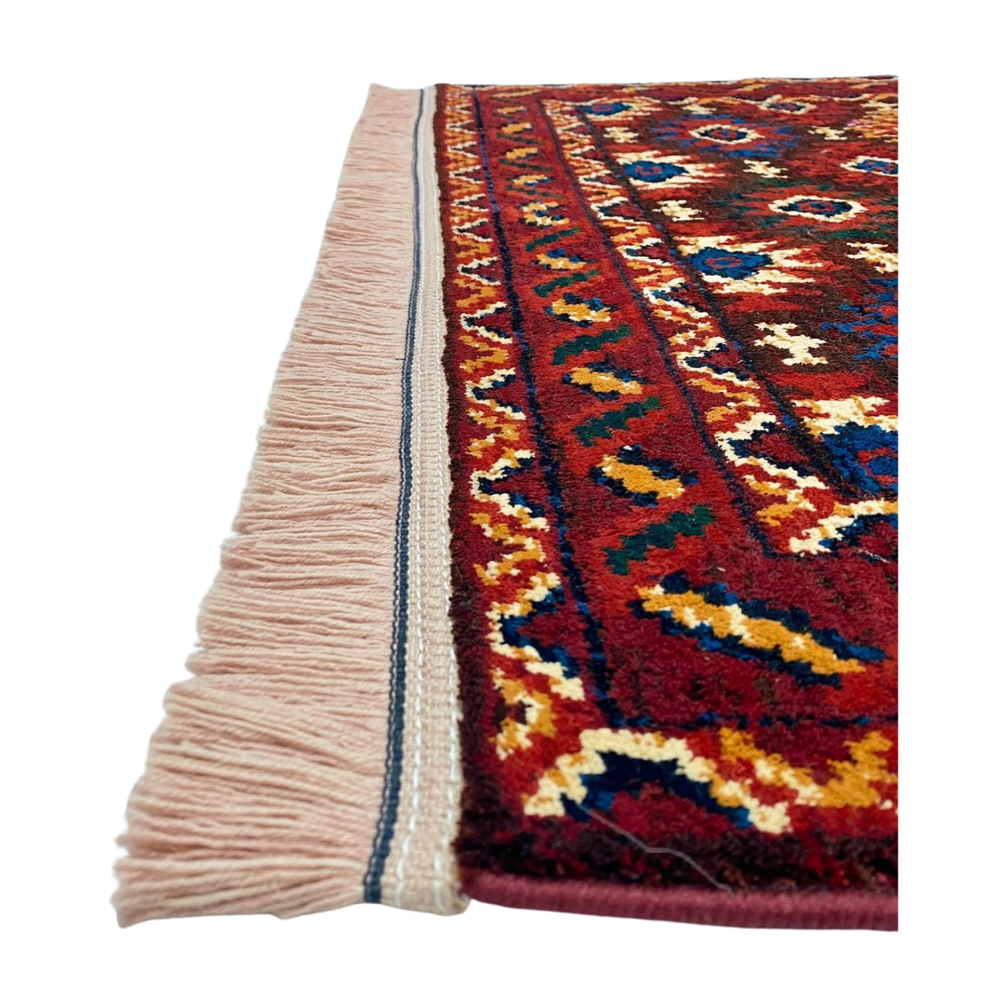 Elevate Your Space with Persian Baluchi 1 Area Rug - 3 ft x 5 ft - Rich Red Wine - Luxurious Machine-Made Excellence