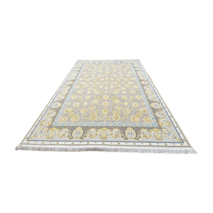 8 ft x 11 ft Area Rug - Persian 1200 Reeds - Farsh Kakh 1 - L. Grey - Transform Your Space with Timeless Elegance