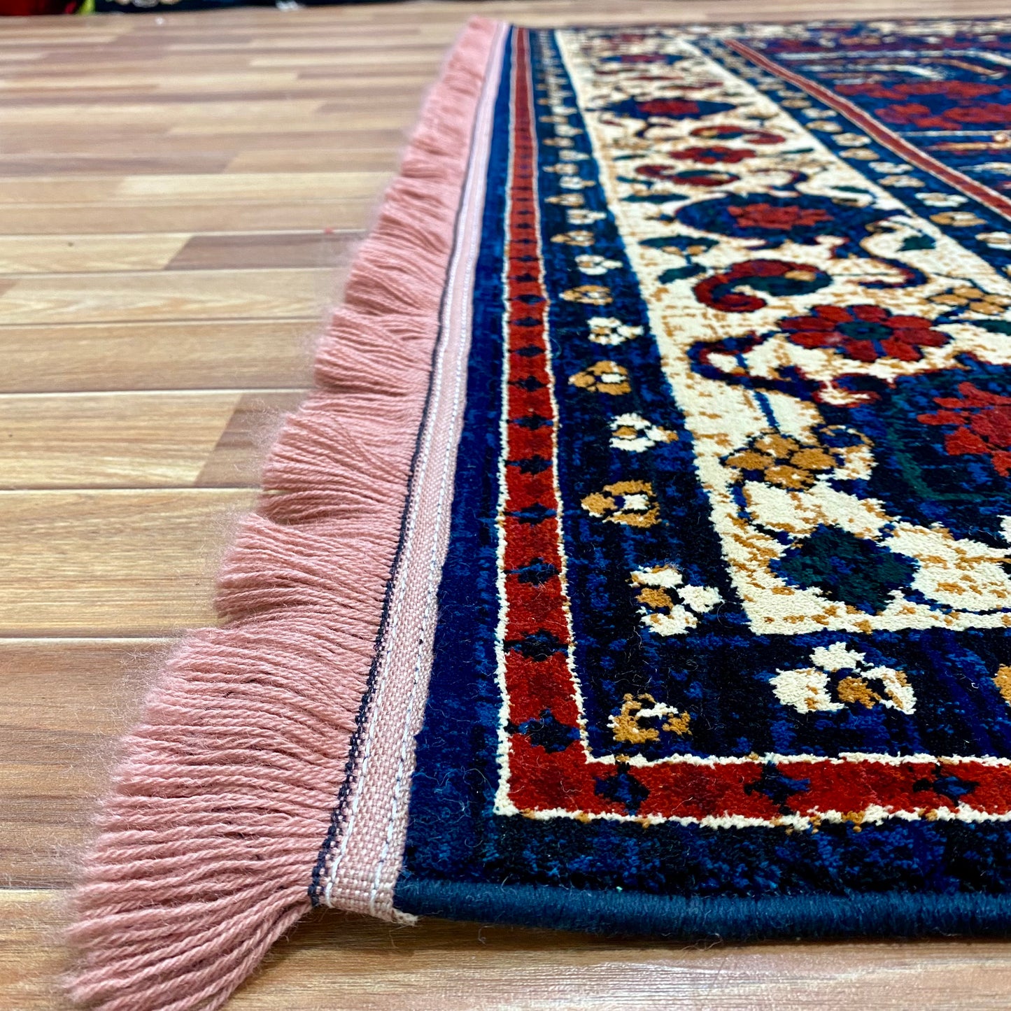 7 ft x 10 ft - Area Rug - Persian Baluchi 1 - Blue and Beige - Timeless Beauty for Your Home