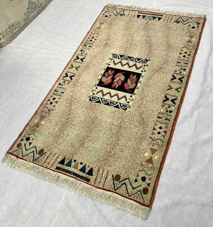 4 ft x 6.5 ft - Area Rug - Persian 500 Reeds - Farsh Aryan 2 - Beige