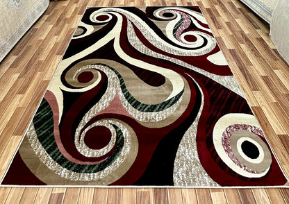 Stunning 7 ft x 10 ft Venus Turkish Coral Area Rug - Multi-Colored Elegance