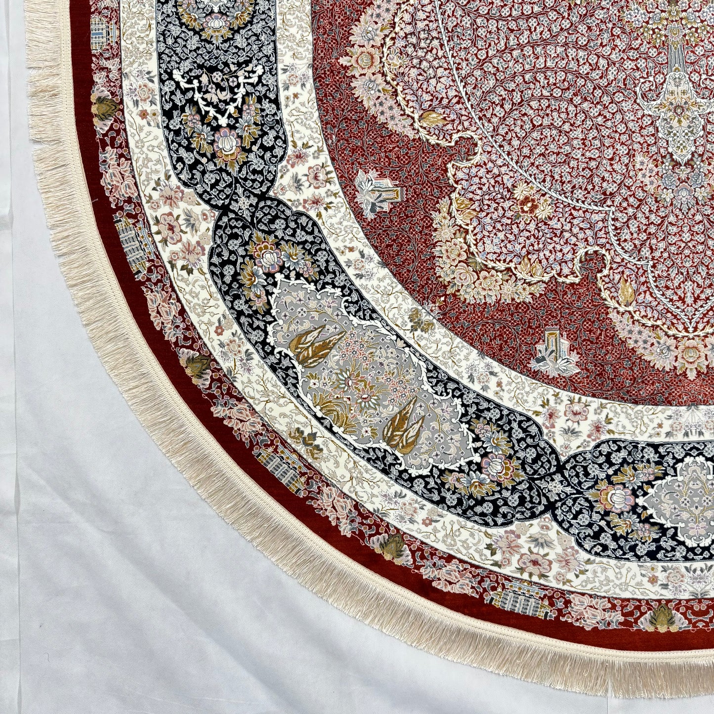 7.5 ft x 10 ft Persian Oval Rug – Pars Nagsh Kashan – 1500 Reeds – Luxurious Miniature Design