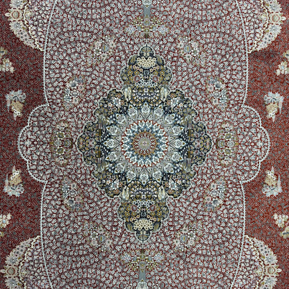 7.5 ft x 10 ft Persian Oval Rug – Pars Nagsh Kashan – 1500 Reeds – Luxurious Miniature Design