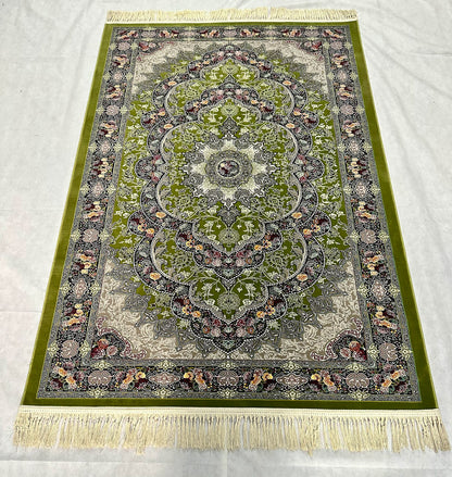 4 ft x 6 ft - Area Rug - Persian 1200 Reeds - Farsh Kilim Mojalal 2 - Green