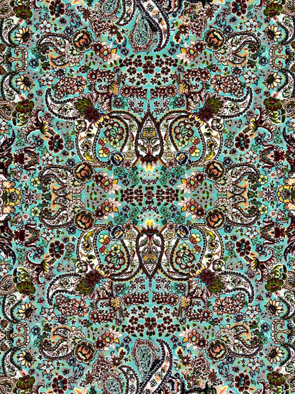3 ft x 10 ft - Runner - Persian 1000 Reeds - Shahkar 2 - Tortoise with Multi Colors