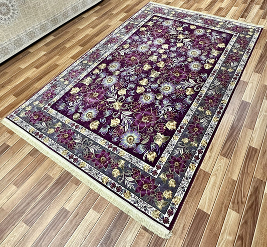 7 ft x 10 ft - Area Rug - Persian Silky - Ronika 3 - D. Purple