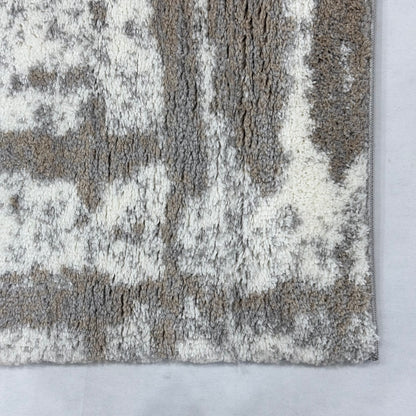 7ft x 9ft Modern Shaggy Persian Rug - Koshani Puffy, Abstract Pattern, Synthetic Wool