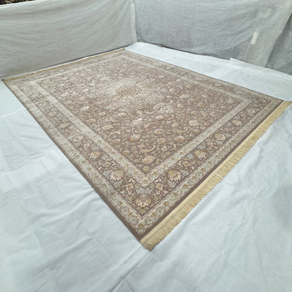 Persian Beheshti Rug – Bamboo Silk – 10×13 ft – 1500 Reeds – Blush Taupe