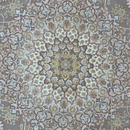 Persian Beheshti Rug – Bamboo Silk – 10×13 ft – 1500 Reeds – Blush Taupe